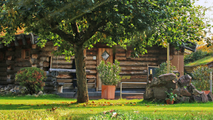 Die großzügige Aussenanlage